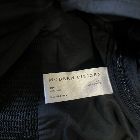 Modern citizen black off shoulder puff sleeve cinched top small - Picture 6 of 6